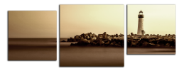 Obraz na plátně Maják a skály