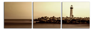 Obraz na plátně Maják a skály
