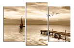 Obraz na plátně Loď a molo