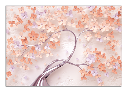 Bervný strom s květy