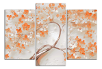 Obraz na plátně Strom s oranžovými květy