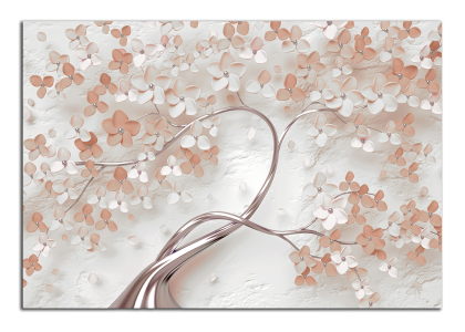 Strom s hnedými květy