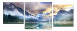 Obraz na plátně Jezero v horách
