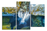 Obraz na plátně Vodopád seshora