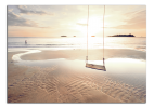Obraz na plátně Západ na pláži