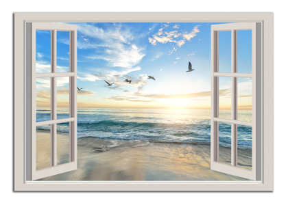 Okno na pláž