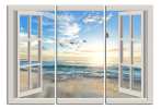 Obraz na plátně Okno na pláž