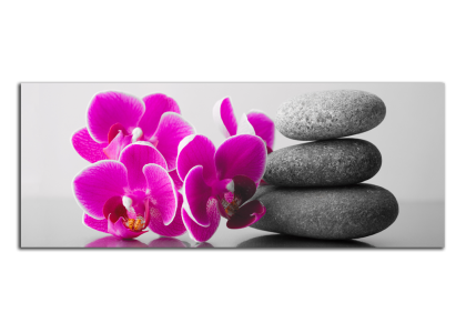 Orchidej a zen kameny