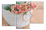 Obraz na plátně Růže v košíku